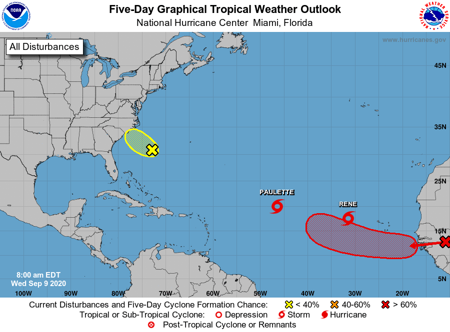 Five Day Graphical Tropical Weather Outlook